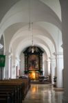 Interior View Of The Collegiate Church Of St Michael In Mondsee Stock Photo