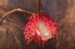 Fresh Rambutan Fruits Stock Photo