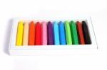 Colored Wax Crayons Stock Photo