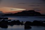 Lighthouse At Dusk Stock Photo