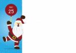 Christmas Santa Claus Balloon White Background  Stock Photo