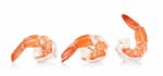 Shrimp Isolated On The White Background Stock Photo