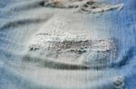 Background Of Blue Jeans Lack Stock Photo