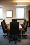 Empty Conference Room Stock Photo