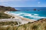 Sandfly Bay Stock Photo