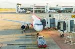 Airplane At Don Mueang International Airport On August 22 2015 I Stock Photo