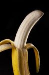 Banana Peeled Stock Photo