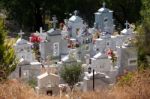 Cyprus, Greece/europe - July 21 : View Of A Cemetery In A Cyprio Stock Photo