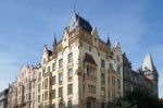 Magnificent Apartment Block In Siroka Street In Prague Stock Photo