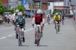 Cyclists Participating In The Velethon Cycling Event In Cardiff Stock Photo