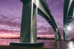 Gateway Bridge Motorway In Brisbane Stock Photo