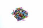 Paper Clip On White Background,colorful Paper Clip Stock Photo