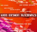 Web Design Tutorials Representing Education Learn And Designers Stock Photo