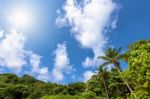 Sky Over Similan Islands In Thailand Stock Photo