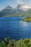 Cradle Mountain In Tasmania Stock Photo