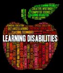 Learning Disabilities Words Means Special Education And Educate Stock Photo