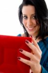 Woman Holding Jewelry Box Stock Photo