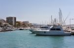 View Of The Coastline At Malaga Stock Photo