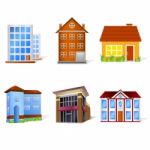 Home Icons Stock Photo