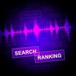 Search Ranking Represents Gathering Data And Analysis Stock Photo