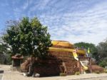 Worship Buddhist Pavilion Statue At Temple In Thailand  Stock Photo