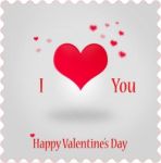 I Love You Valentine's Day Graphics Stock Photo