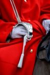 London - March 6 : Lifeguard Of The Queens Household Cavalry On Stock Photo