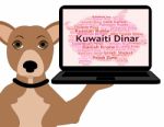 Kuwaiti Dinar Represents Foreign Exchange And Currencies Stock Photo