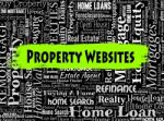 Property Websites Indicates Real Estate And Apartment Stock Photo