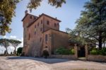 Pienza, Tuscany/italy - May 17 : Palazzo Massaini Near Pienza In Stock Photo