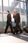 Men On Business Trip Stock Photo