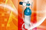 Oxygen Cylinder Stock Photo