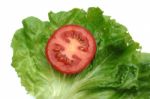 Salad And Tomato Stock Photo