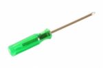 Green handle screwdriver Stock Photo