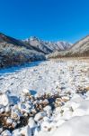 Seoraksan Mountains Is Covered By Snow In Winter, South Korea Stock Photo