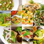 Healthy And Tasty Italian Food Collage Stock Photo