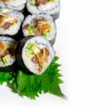 Fresh Sushi Choice Combination Assortment Selection Stock Photo