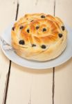 Blueberry Bread Cake Dessert Stock Photo