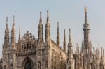 Milan, Italy/europe - Fbruary 23 : Detail Of The Skyline Of The Stock Photo