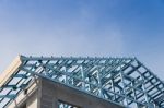 Structure Of Steel Roof Stock Photo