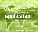 Application Word Meaning Computer Programs And Www Stock Photo