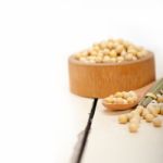 Organic Soya Beans Stock Photo