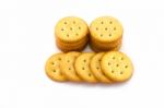 Round Crackers Stock Photo