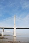 Vasco Da Gama Bridge In Lisbon, Portugal Stock Photo