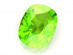 Peridot On White Background Stock Photo