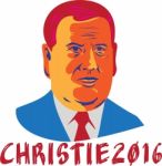 Christie 2016 President Retro Stock Photo