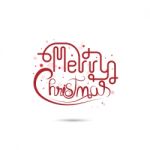 Merry Christmas Lettering Icon Abstract Background Stock Photo