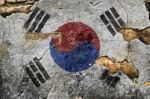 Grunge Flag Of South Korea Stock Photo