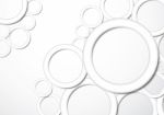 Abstract Blank Geometric Circle With Drop Shadow Background Stock Photo