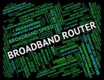 Broadband Router Shows World Wide Web And Communication Stock Photo